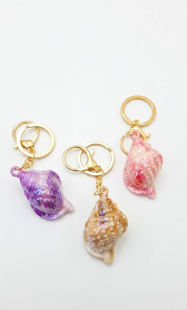 Iridescent Seashells - Bag Charms