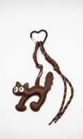 Brown Cat × Brown rope - Bag Charm
