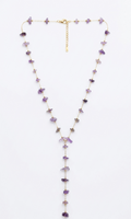 Amethyst Lariat Necklace