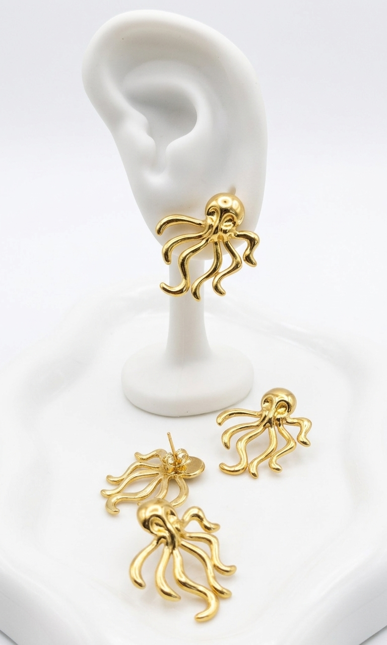 Octopus earrings