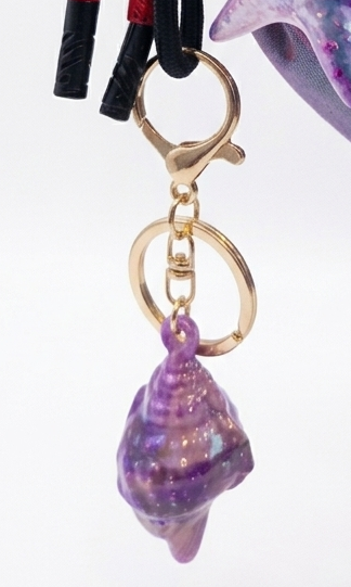 Iridescent Seashells - Bag Charms