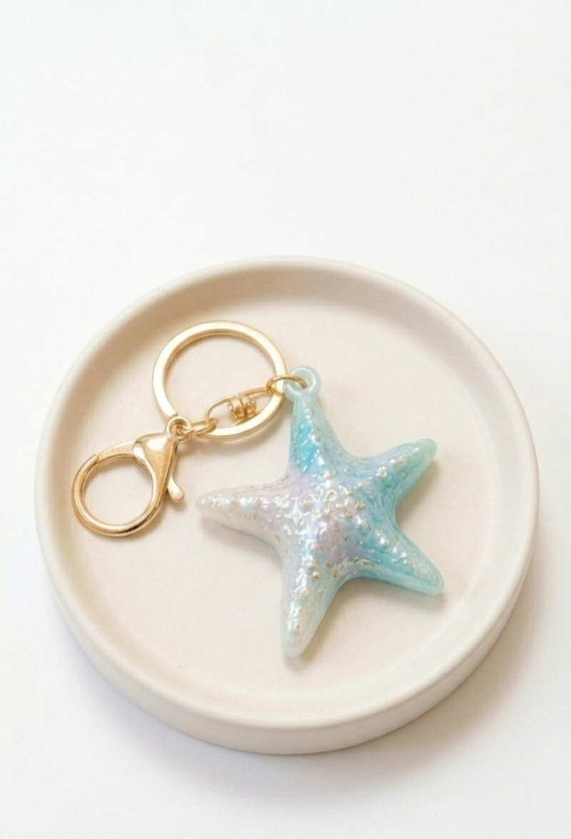 Iridescent Seastars - Bag Charms
