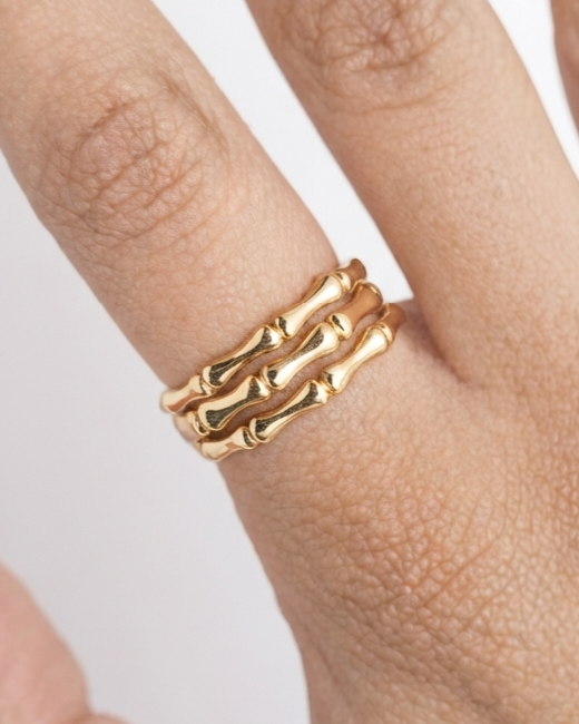 Bone Gold Ring