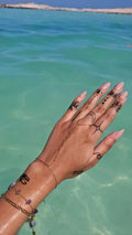 Dainty beaded handchain